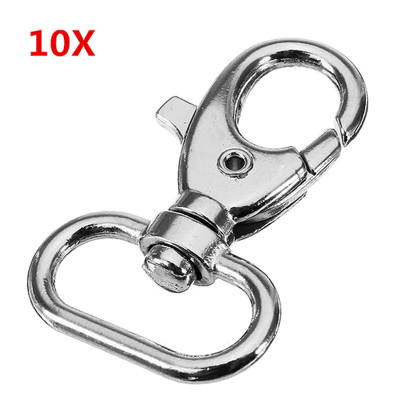 10Pcs,Silver,Alloy,Swivel,Lobster,Clasp