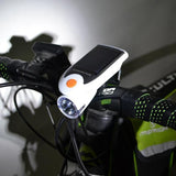 Solar,Bicycle,Light,Charge,Cycling,Front,Degree,Rotation,Waterproof