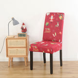 Chair,Covers,Christmas,Printed,Elastic,Dining,Protector,Cover,Wedding,Party,Decoration