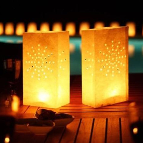 20Pcs,White,Night,Paper,Tealight,Candle,Lantern,Holder,Party,Wedding,Decorations