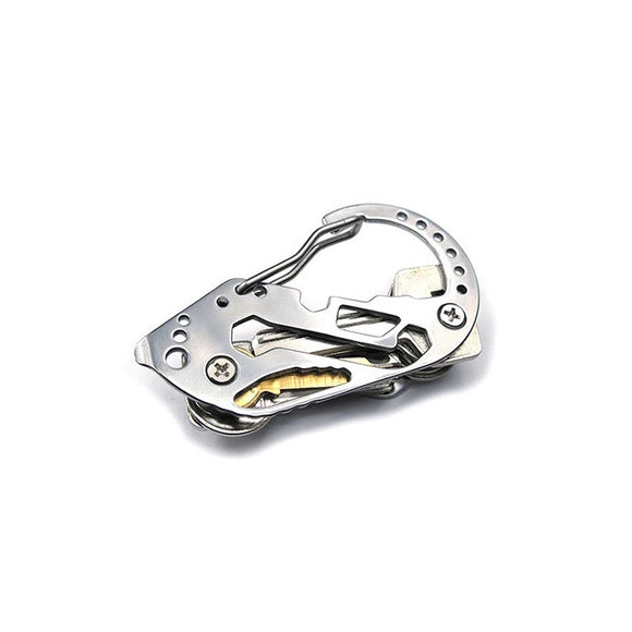 Multifunctional,Carabiner,Hanging,Buckle,Slotted,Screwdriver,Wrench,Camping,Hiking,Tools