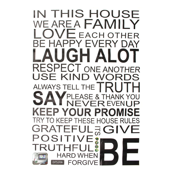 Removable,Vinyl,Decal,Mural,Family,Living,Decor,Quote,Sticker