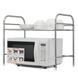 Kitchen,Stainless,Steel,Racks,Microwave,Floor,Storage,Double,Seasoning