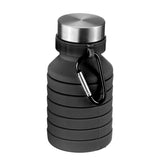 550ML,Silicone,Folding,Water,Bottle,Outdoor,Travel,Hiking,Running,Collapsible,Water,Bottle,Carabiner