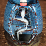 Ceramic,Mountain,Handicraft,Waterfall,Backflow,Incense,Burner,Holder,Office,Decorations