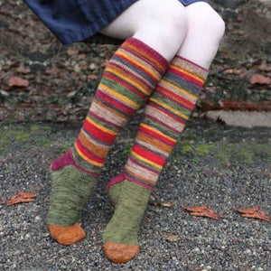 Women,Cotton,Color,Stripe,Pattern,Casual,Fashion,Halloween,Christmas,Socks,Stockings