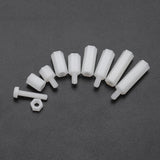 Suleve,M3NH6,300Pcs,Nylon,Screw,White&Black,Screw,Standoff,Spacer,Assortment