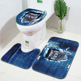 Bathroom,Washable,Carpet,Animal,Bathroom,Toilet,Cover