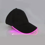 Unisex,Style,Light,Baseball,Luminous,Fashion,Snapback,Fiber,Optic