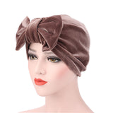 Women,Large,Bowknot,Cotton,Beanies,Casual,Solid,Skullies