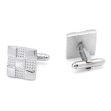 Unisex,Business,Silver,Cufflinks,Cufflinks