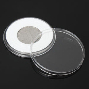 20Pcs,Clear,Round,Coins,Holder,Capsules,Stroage,Container,Display,Collection