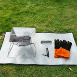 Outdoor,Camping,Fireproof,Picnic,Blanket,Barbecue,Insulation,Emergency,Protection,Cover
