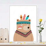 Styles,Cartoon,Animal,Painting,Frameless,Decoration,Paintings,Hanging,Decor