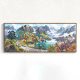 Drill,Diamond,Scenery,Embroidery,Painting,Decorations