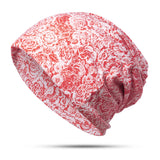 Unisex,Cotton,Blossom,Print,Turban,Beanie,Scarf