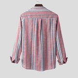 Men's,Shirt,Striped,Hippy,Causal,Shirt,Blouse,Travel,Hiking,Fishing