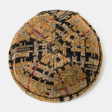 Unisex,Plush,Fabric,Plaid,Stitching,Round,Fashion,Landlord,Beanie,Skull,Brimless