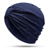 Women,Muslim,Crossword,Cotton,Flexible,Earmuffs,Turban,Winter,Beanie