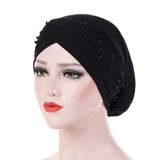 Womens,Elastic,Polyester,Earmuffs,Chemo,Cross,Breathable,Turban