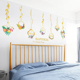Miico,SK9351,Metal,Flower,Hanging,Basket,Living,Bedroom,Background,Decorative,Sticker
