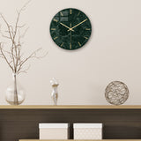 Loskii,CC003,Creative,Marble,Pattern,Clock,Clock,Quartz,Clock,Office,Decorations