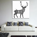Miico,Painted,PaintingsSimple,DeerWall,Decoration,Paintings