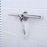 Clear,Suction,Attach,Bathroom,Shower,Window,Squeegee,Blade,Stainless,Steel,Plastic,Cleaning,Brush