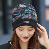 Women,Cotton,Floral,Pattern,Casual,Fashion,Breathable,Outdoor,Pleats,Turban,Beanie