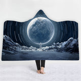 150x200CM,Colorful,Printed,Hooded,Blankets,Wearable,Plush,Thick