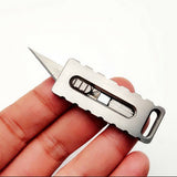 Titanium,Alloy,Blade,Outdoor,Tactical,Climbing,Keychain,Multifunctional,Tools,Ultility,Paper,Cutter