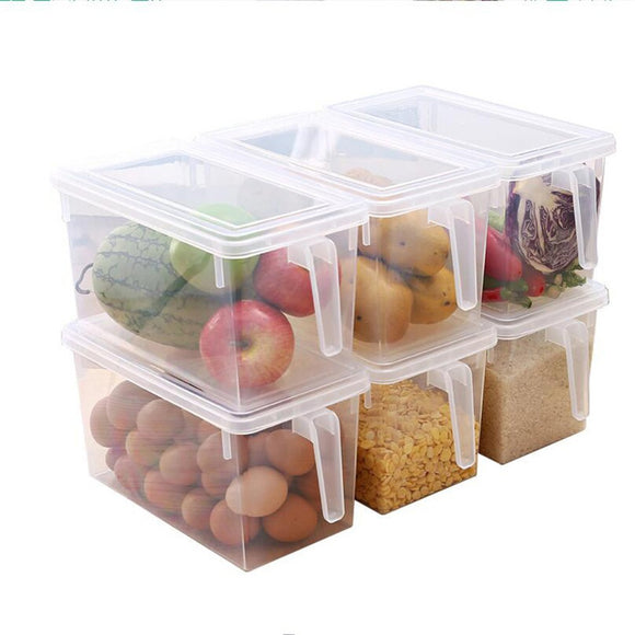 Refrigerator,Storage,Transparent,Plastic,Kitchen,Cereal,Storage,Baskets