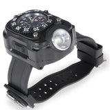Waterproof,Multifunction,Wrist,Watch,Flashlight,Bicycle,Torch,Light,Charging