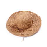 Womens,Woven,Straw,Vacation,Protection,Beach,Floppy