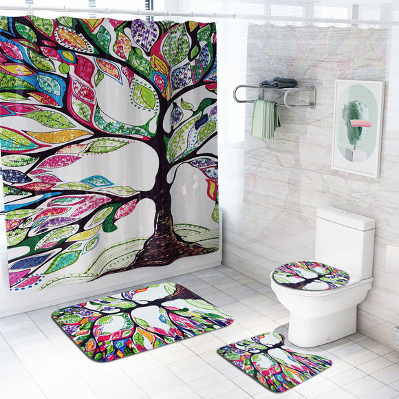 Pattern,Prints,Bathroom,Shower,Curtain,Toilet,Cover