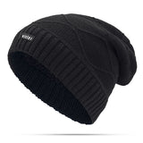 Unisex,Winter,Thickened,Velvet,Liner,Knitted,Outdoor,Casual,Baggy,Beanie