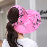 Women's,Visor,Printed,Protection,Floppy