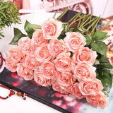 Artificial,Flowers,Single,Branch,Flower,Decoration,Wedding,Moistening,Roses