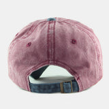 Unisex,Cotton,Washed,Embroidery,Letter,Pattern,Contrast,Color,Sunvisor,Baseball