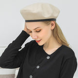 Woolen,Beret,Casual,Drawstring,Adjustable,Painter