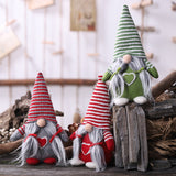 Heart,Handmade,Gnome,Santa,Christmas,Figurines,Ornament,Holiday,Table,Decorations,Festive,Present