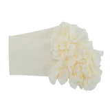 Women,Winter,Chiffon,Muslin,Flower,Turban,Elastic,Decorative,Headband