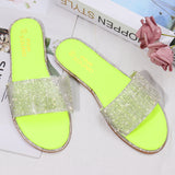 Womens,Rhinestone,Bling,Slippers,Summer,Beach,Flops,Walking,Hiking,Camping,Comfortable,Slippers,Loafers,Shoes