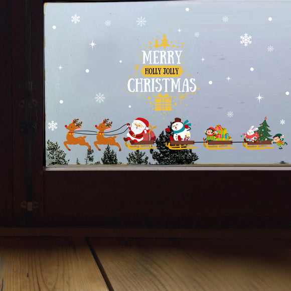 Miico,SK6077,Christmas,Party,Cartoon,Sticker,Removable,Decoration