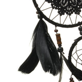 Handmade,Dream,Catcher,Black,Feather,Beads,Balcony,Hanging,Decorations