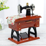 Retro,Vintage,Music,Sewing,Machine,Birthday,Table,Decor
