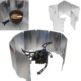 IPRee,Camping,Foldable,Aluminum,Plates,Stove,Shield