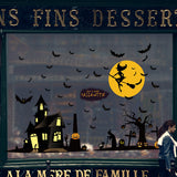 Miico,XL891,Cartoon,Sticker,Halloween,Sticker,Removable,Sticker,Decoration,Witch
