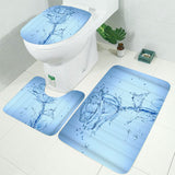 Printing,Romantic,Water,Flower,Waterproof,Bathroom,Shower,Curtain,Toilet,Cover,Floor,Bathroom