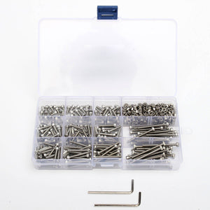 Suleve,M3SS2,442Pcs,Stainless,Steel,Allen,Socket,Screw,Assortment